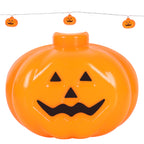 Halloween Pumpkin String Lights, 6.5ft 10 LED Jack-O-Lantern Lights, Battery Operated Plastic Pumpkin Fairy Lights for Indoor Halloween Party Decorations