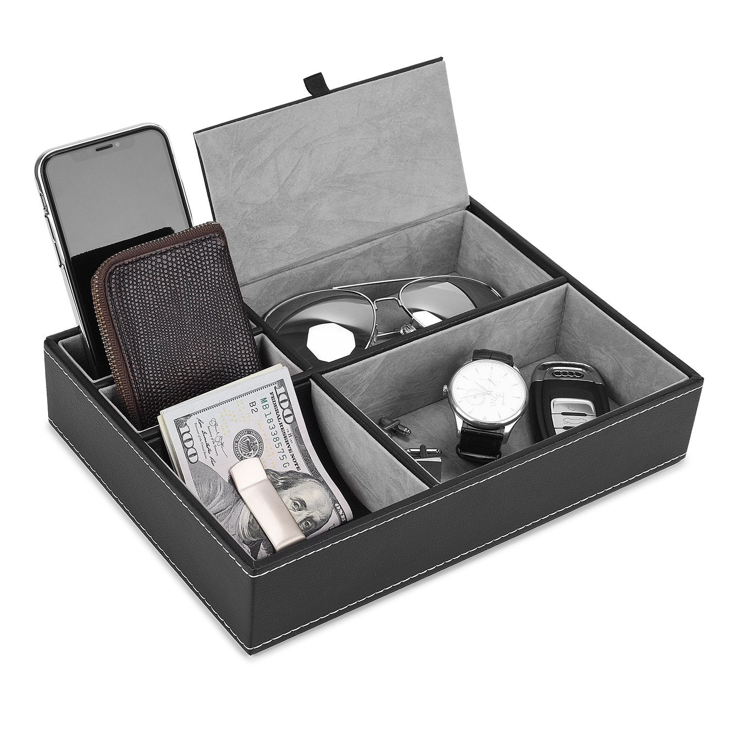 Parts Storage Box with Dividers, Storage Container, Jewelry Organizer Box, Jewelry Storage Organizer for Earring Ring Necklace Bracelets