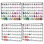 2-Pack 54-Spool Thread Holder Wall Mount - Embroidery Spool Organizer Rack