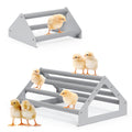 Chick Perch Stand, 2 Pack Large & Small Metal Roosting Bar for Brooder Coop, Chicken Jungle Gym Toy for Baby Chicks & Birds