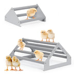 Chick Perch Stand, 2 Pack Large & Small Metal Roosting Bar for Brooder Coop, Chicken Jungle Gym Toy for Baby Chicks & Birds