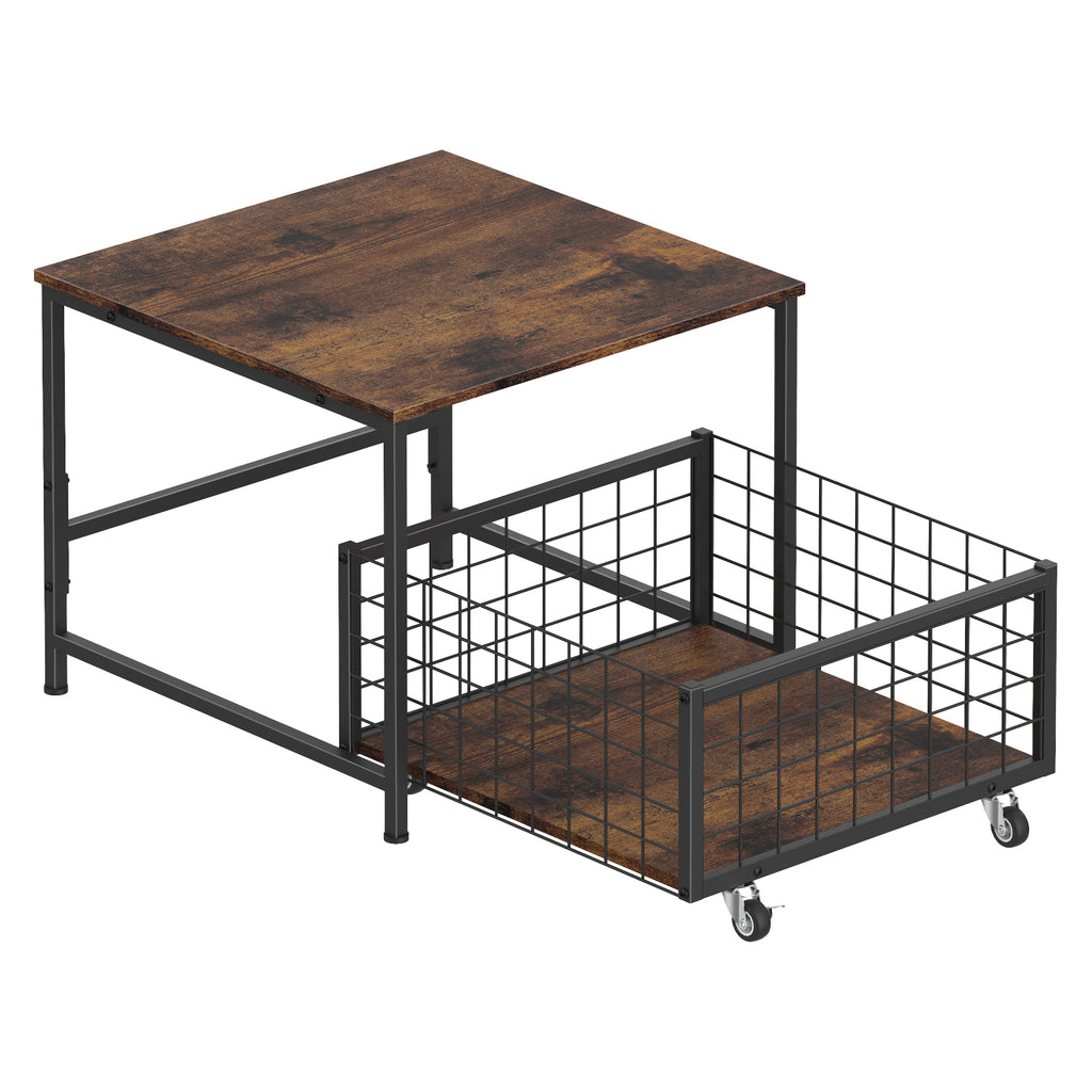 Mini Fridge Stand Organizer] Mini Fridge Stand With Storage - Mobile Refrigerator Cart With Drawers Basket - For Home, Office And Dorm