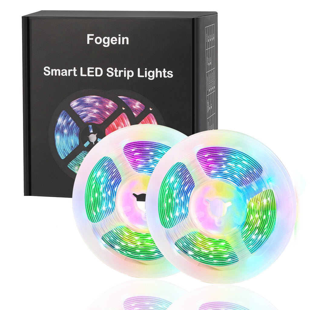 36ft RGB LED Strip Lights, 2-Pack Color Changing LED Light Strips , Multicolor Lighting for Bedroom, Kitchen & Party
