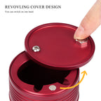 Car Ashtray with Auto Self-extinguishing Design, Portable Heat-resistant Smoke Cup Holder, Matte Finish, Spill-proof Round Ashtray (3.93¡Á 2.36inch)