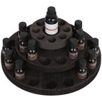 Three layer 360 degree rotating essential oil rack - nail polish rotating rack. Cosmetics display rack, nail polish display rack, 36 slots. Suitable for 5ml-100ml bottles