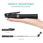 New Bluetooth Selfie Stick Tripod Monopod Remote Control 270¡ã Clamp iOS Android