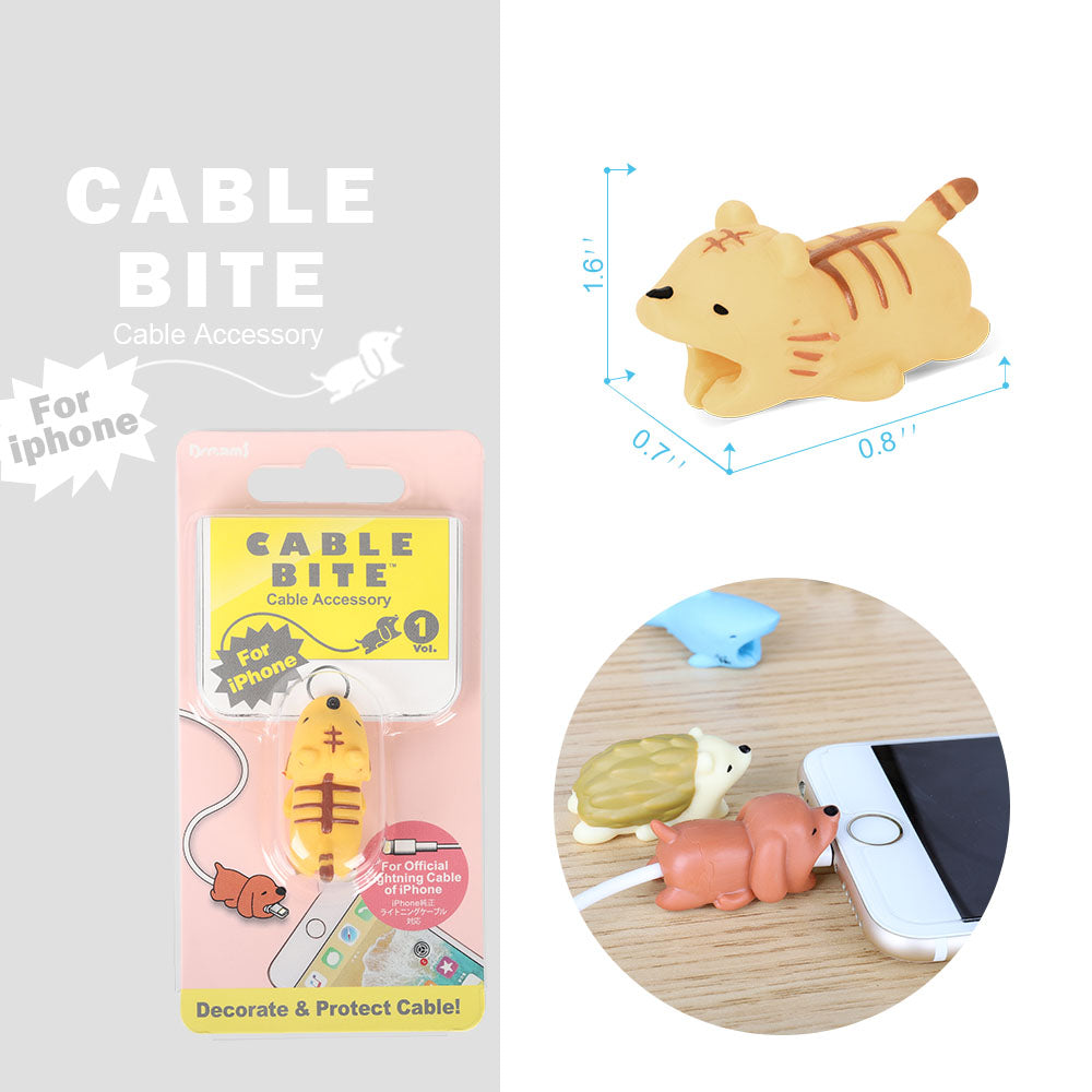 6-Pack Cute Animal Silicone Cable Savers for Mobile Devices - Durable Eco-Friendly Cartoon Cord Guards to Prevent Fraying and Damage
