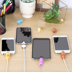 6-Pack Cute Animal Silicone Cable Savers for Mobile Devices - Durable Eco-Friendly Cartoon Cord Guards to Prevent Fraying and Damage