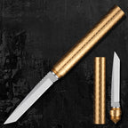 Camping Knife for Outdoor Adventure, Short Tube Knife with Window Breaker, Best for Camping Hunting Fishing Work Survival