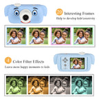 Kids Digital Sports Camera Toy with Silicone Case - Portable Mini Video Camera Gift for Boys and Girls with Stickers