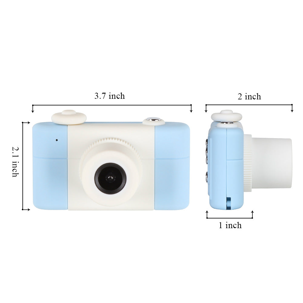 Kids Digital Sports Camera Toy with Silicone Case - Portable Mini Video Camera Gift for Boys and Girls with Stickers