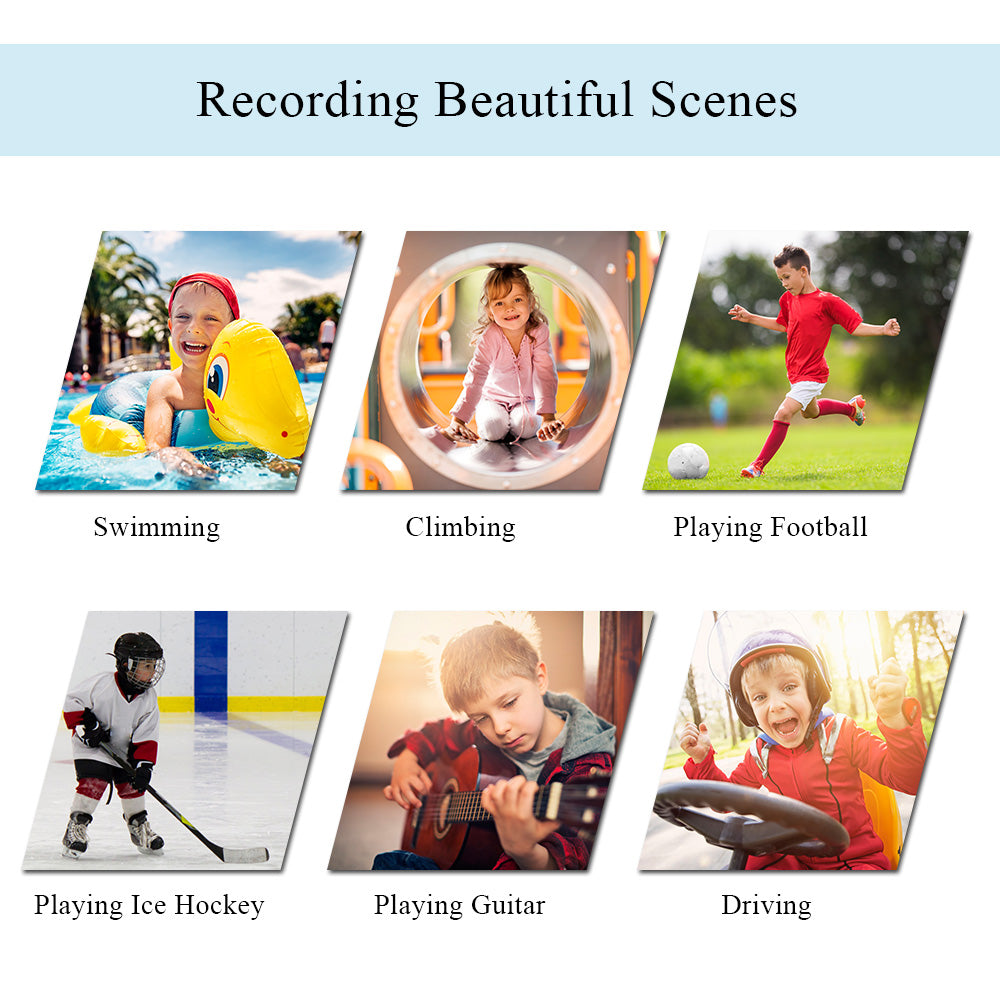 Kids Digital Sports Camera Toy with Silicone Case - Portable Mini Video Camera Gift for Boys and Girls with Stickers