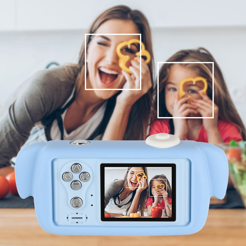 Kids Digital Sports Camera Toy with Silicone Case - Portable Mini Video Camera Gift for Boys and Girls with Stickers