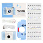 Kids Digital Sports Camera Toy with Silicone Case - Portable Mini Video Camera Gift for Boys and Girls with Stickers