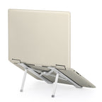 Ergonomic Adjustable Aluminum Laptop Stand - Foldable Portable Computer Riser for MacBook, Dell, and Tablets