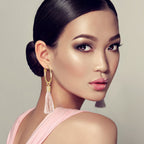 10-Piece Gold Accessory Set for Women and Girls featuring 6 Pairs of Hypoallergenic Hoop Earrings and 4 Coordinating Bracelets
