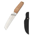 Tactical Fixed Blade Tanto Knife with Nylon Sheath - D2 Steel Outdoor Survival Knife for Camping and EDC