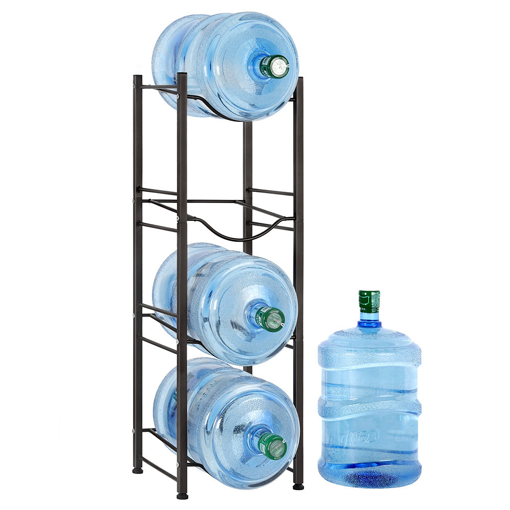 Heavy-Duty 4-Shelf Water Cooler Rack | Space-Saving Storage for 5-Gallon Jugs
