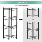 Heavy-Duty 4-Shelf Water Cooler Rack | Space-Saving Storage for 5-Gallon Jugs