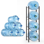 Heavy-Duty 4-Shelf Water Cooler Rack | Space-Saving Storage for 5-Gallon Jugs