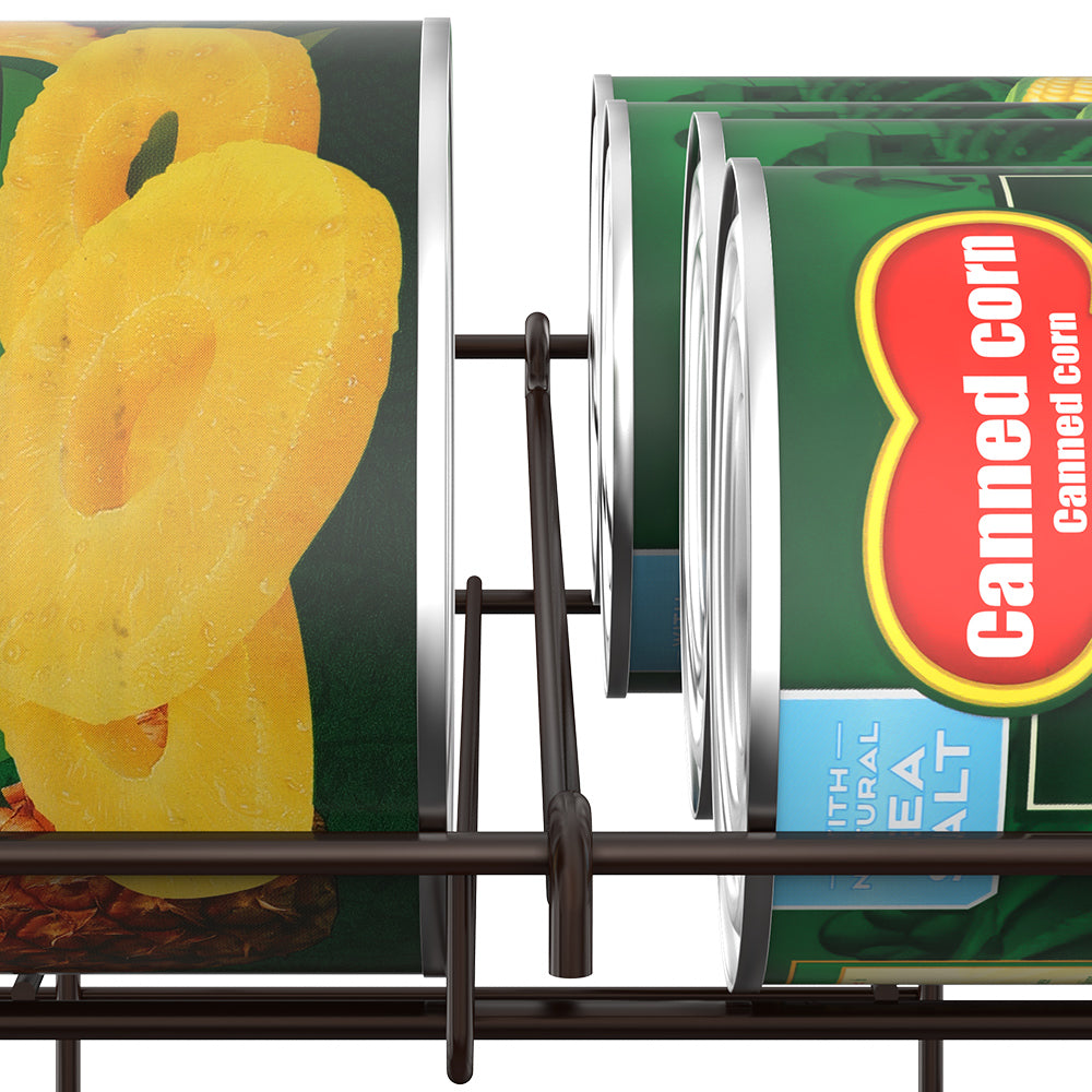 3-Tier Stackable Can Organizer for Pantry & Cabinet - Holds 36 Cans, First-In First-Out Gravity Flow Dispenser