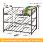 3-Tier Stackable Can Organizer for Pantry & Cabinet - Holds 36 Cans, First-In First-Out Gravity Flow Dispenser