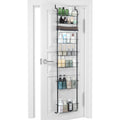 8-Tier Over The Door Pantry Organizer, Heavy-Duty Metal Spice Rack with Adjustable Large Baskets, Space-Saving Hanging Storage for Kitchen, Bathroom & Closet,