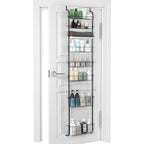 8-Tier Over The Door Pantry Organizer, Heavy-Duty Metal Spice Rack with Adjustable Large Baskets, Space-Saving Hanging Storage for Kitchen, Bathroom & Closet,