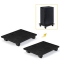 Set of 2 Computer Tower Stand with Lockable Wheels, Under Desk PC Holder Stand, CPU Cart for Home Office,