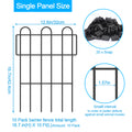No-Dig Animal Barrier Garden Fence - 17in H Decorative Metal Wire Panels