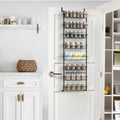 8-Tier Over the Door Pantry Organizer, Heavy-Duty Metal Spice Rack with Adjustable Baskets, Space-Saving Kitchen and Closet Storage Rack,