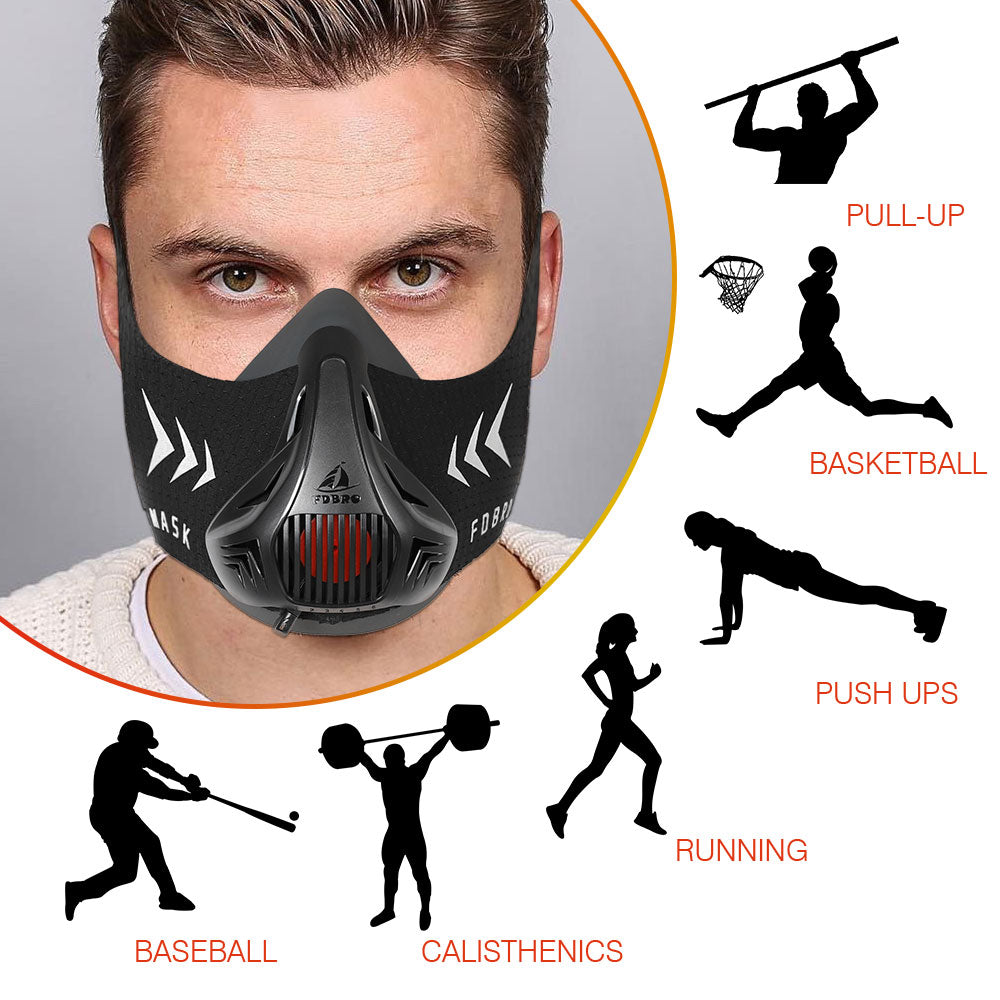 High-Altitude Training Mask, Adjustable Breathing Resistance Mask for HIIT, Running, and Endurance Sports, Fitness Mask with Case,