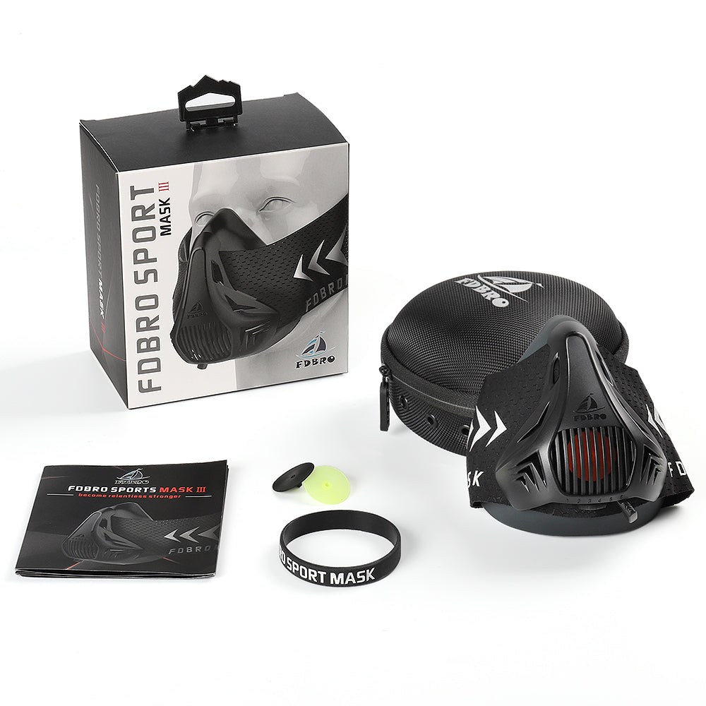 High-Altitude Training Mask, Adjustable Breathing Resistance Mask for HIIT, Running, and Endurance Sports, Fitness Mask with Case,