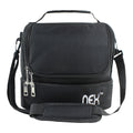 Double Decker Insulated Lunch Bag, Large Capacity Cooler Lunch Box for Men and Women, Leakproof Tote for Work, School, and Picnic, Black,