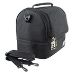 Double Decker Insulated Lunch Bag, Large Capacity Cooler Lunch Box for Men and Women, Leakproof Tote for Work, School, and Picnic, Black,