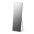 65inch x 23inch Full Length Mirror with Standing Holder, Large Floor Mirror with Metal Frame, Dressing Mirror for Bedroom and Locker Room,