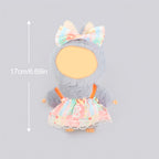2 Pcs Doll Clothes Outfit Set for 6.69 Inch Mini Plush Doll, Cute Fashion Doll Dress Up Costume Accessories (Doll Not Included)