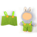 Doll Overalls Clothes for 6.69 Inch Mini Plush Doll, Cute Hot Corduroy Suspender Pants with Bear Buttons, Fashion Doll Dress Up Outfit Accessories (Doll Not Included)