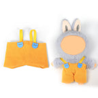 Doll Overalls Clothes for 6.69 Inch Mini Plush Doll, Cute Hot Corduroy Suspender Pants with Bear Buttons, Fashion Doll Dress Up Outfit Accessories (Doll Not Included)