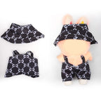 2Pcs Summer Beach Doll Clothes Outfit Set for 6.69 Inch Mini Plush Doll, Sleeveless Shirt & Elastic Shorts, Cute Casual Doll Dress Up Accessories (Doll Not Included)