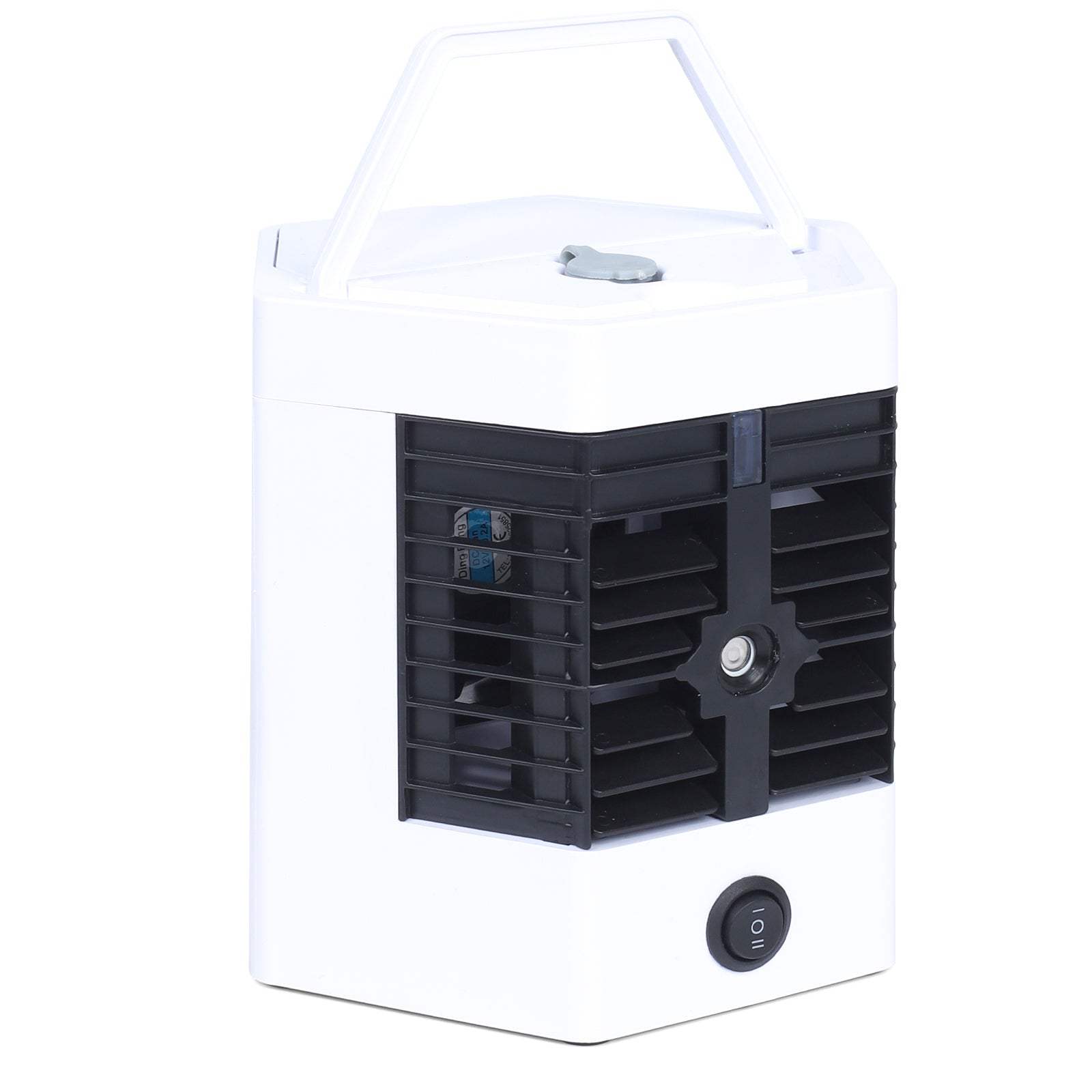 Portable Mini Air Conditioner Fan, Personal USB Evaporative Air Cooler with Ice Box and 2 Speeds for Office and Dorm,