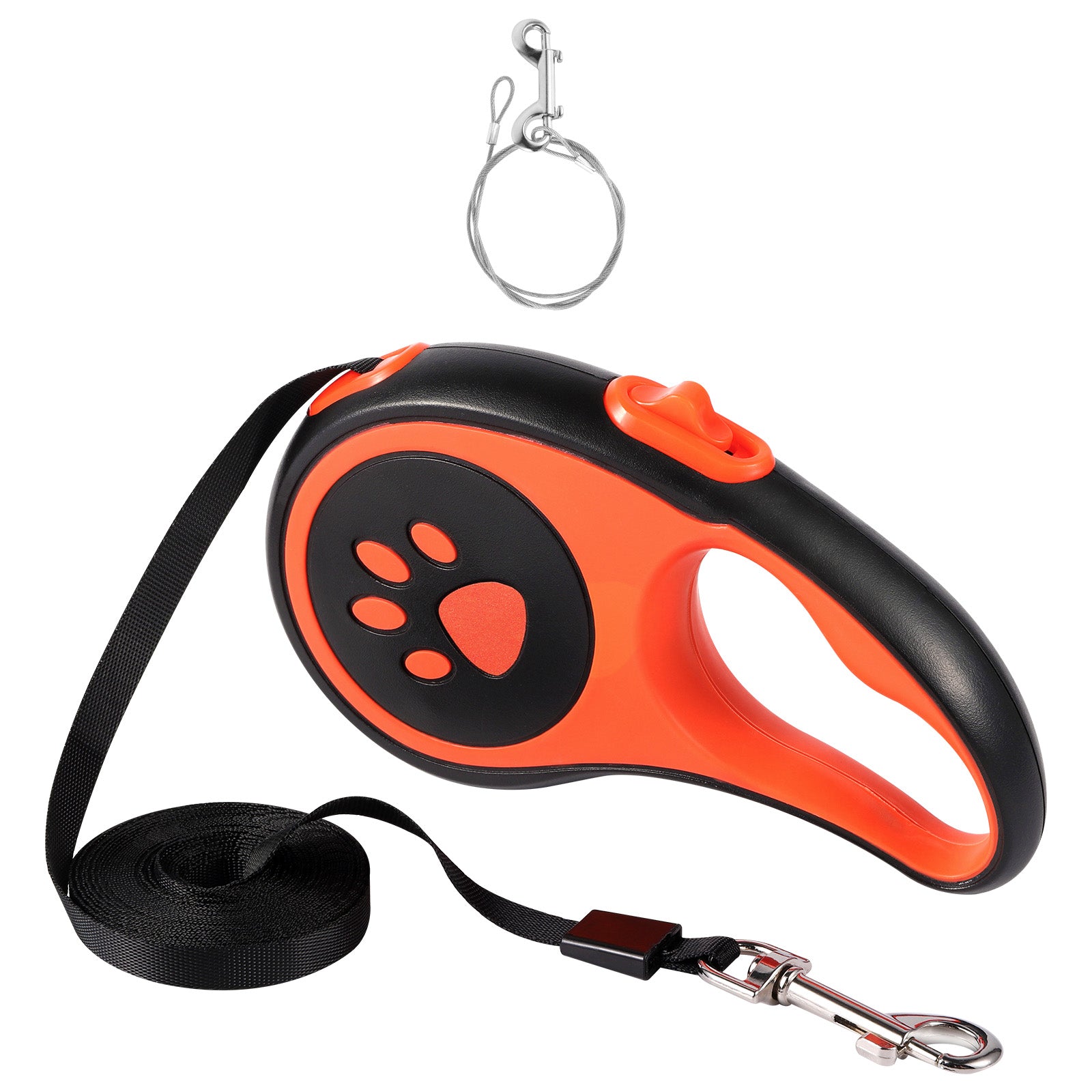 16.5ft Retractable Dog Leash for Large Dogs, Heavy Duty Walking Leash for Pets up to 110 lbs, 360Â¡Ã£ Tangle-Free with Anti-Slip Handle,