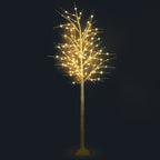 6FT Lighted Birch Tree with 96 LED Warm White Lights - Artificial Twig Tree for Holiday & Home Decor