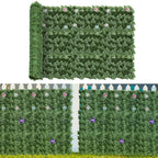 24-Pack Artificial Ivy Privacy Fence Panels (91inch x 46inch) - Faux Leaf Hedges for Outdoor Landscaping
