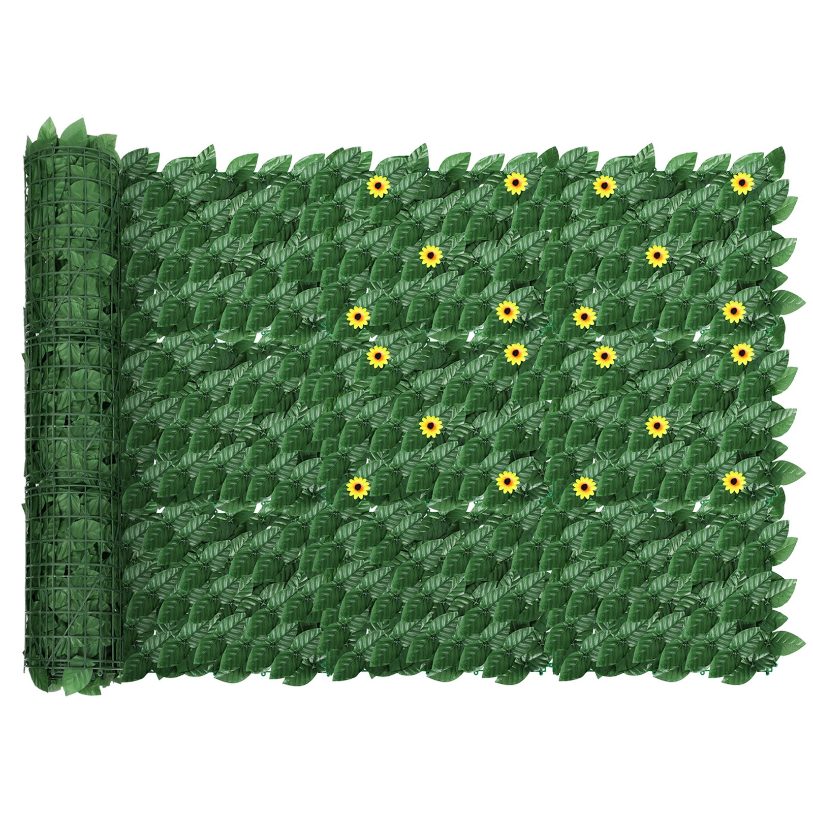Artificial Ivy Privacy Barrier with Rattan Look - UV Protected Faux Vine Wall for Balcony & Terraceï¼ˆ24 piecesï¼‰