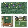 60-Pack Artificial Ivy Privacy Fence with Flowers & Butterflies - Large Decorative Hedge Screen for Backyard