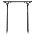 7FT Heavy Duty Metal Garden Arch Arbor - Steel Trellis for Climbing Plants & Wedding Ceremony Decor