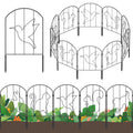 10-Panel Animal Pattern Garden Fence - 10.4FT Decorative Metal Border Edging for Yard & Path