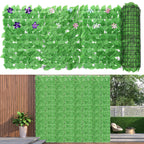 24-Pack 15inch x 11inch Artificial Grass Wall Panels - UV Protected Backdrop Greenery for Balcony & Patio