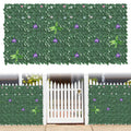91inch x 46inch Artificial Evergreen Ivy Privacy Fence - Faux Vine Panel for Wall Decor & Backyard Privacy